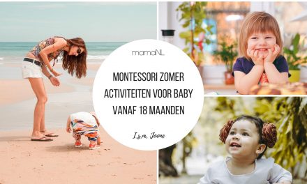 Montessori zomer activiteiten voor baby vanaf 18 maanden